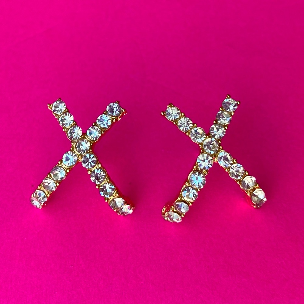 Diamond X Earrings